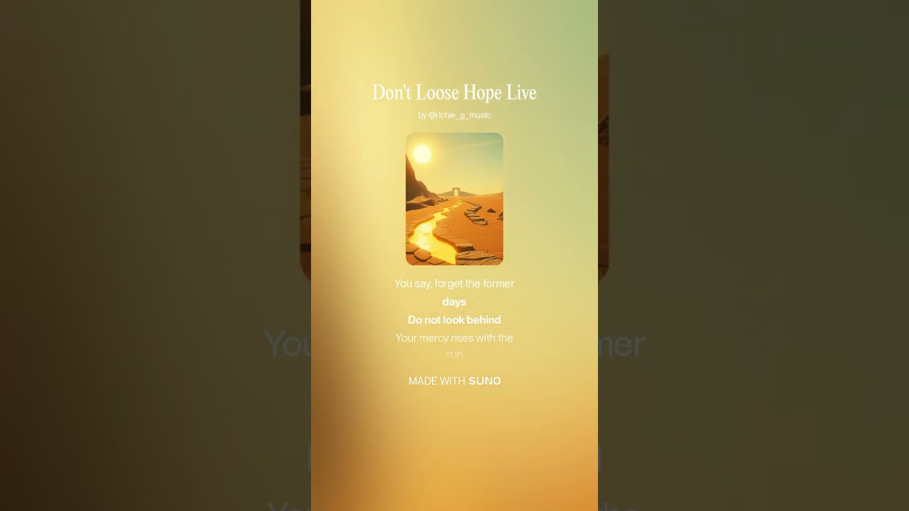 Don't Loose Hope