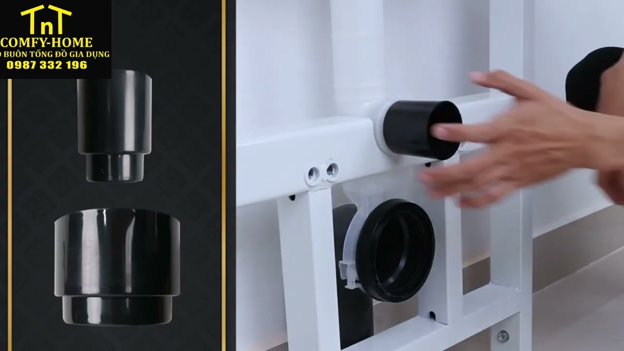 Hướng dẫn lắp đặt bồn cầu treo tường, két nước âm.
