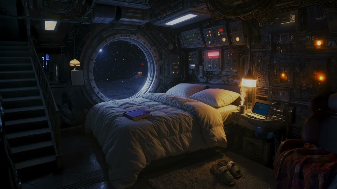 Elsewhere: Cozy Spaceship Cabin 🎵 Deep Space Sounds for Sleep