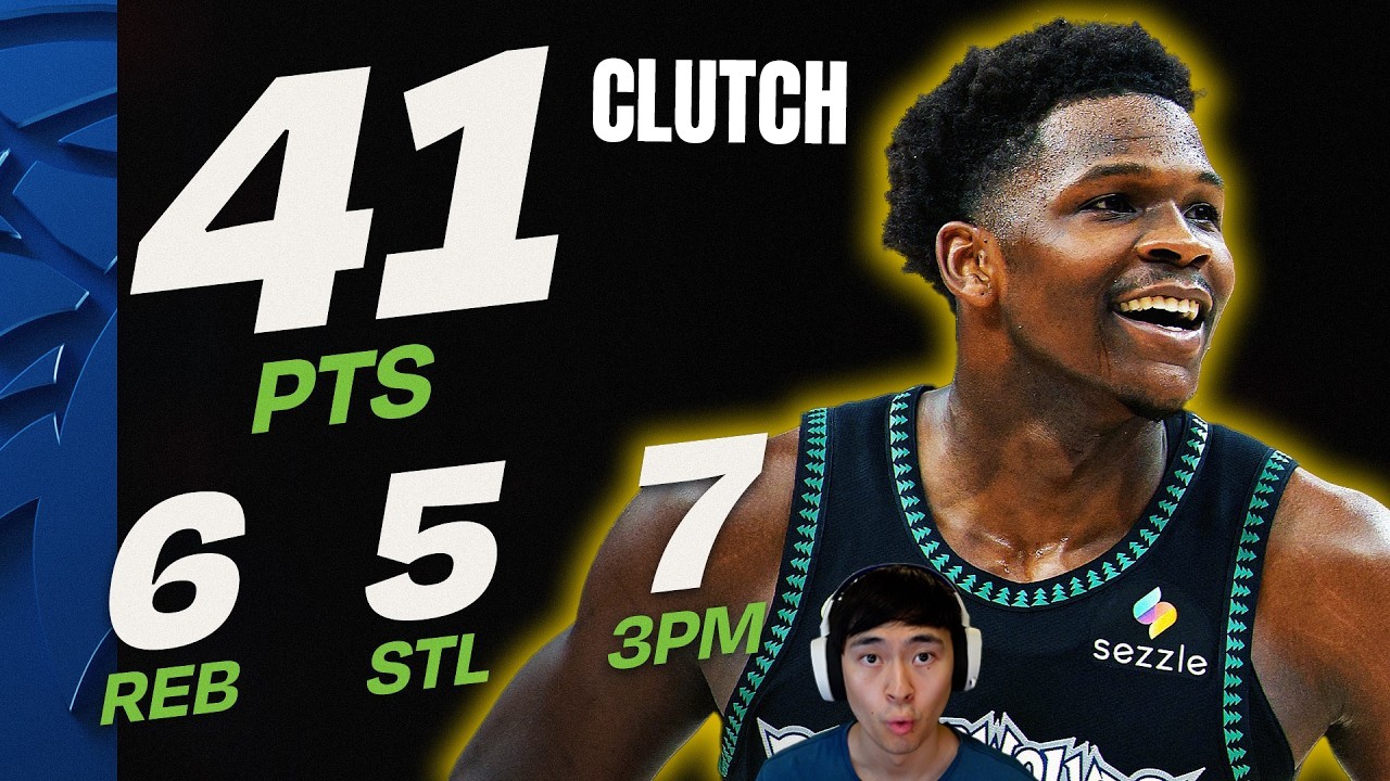 Anthony Edwards GOES OFF for 41 PTS & 5 STEALS vs Grizzlies 🔥 Clutch Finish!