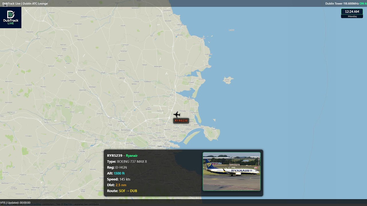 🔴 Bad Weather Dublin Airport Live ATC & Aircraft Tracking | Real-Time Arrivals & Radar Feed