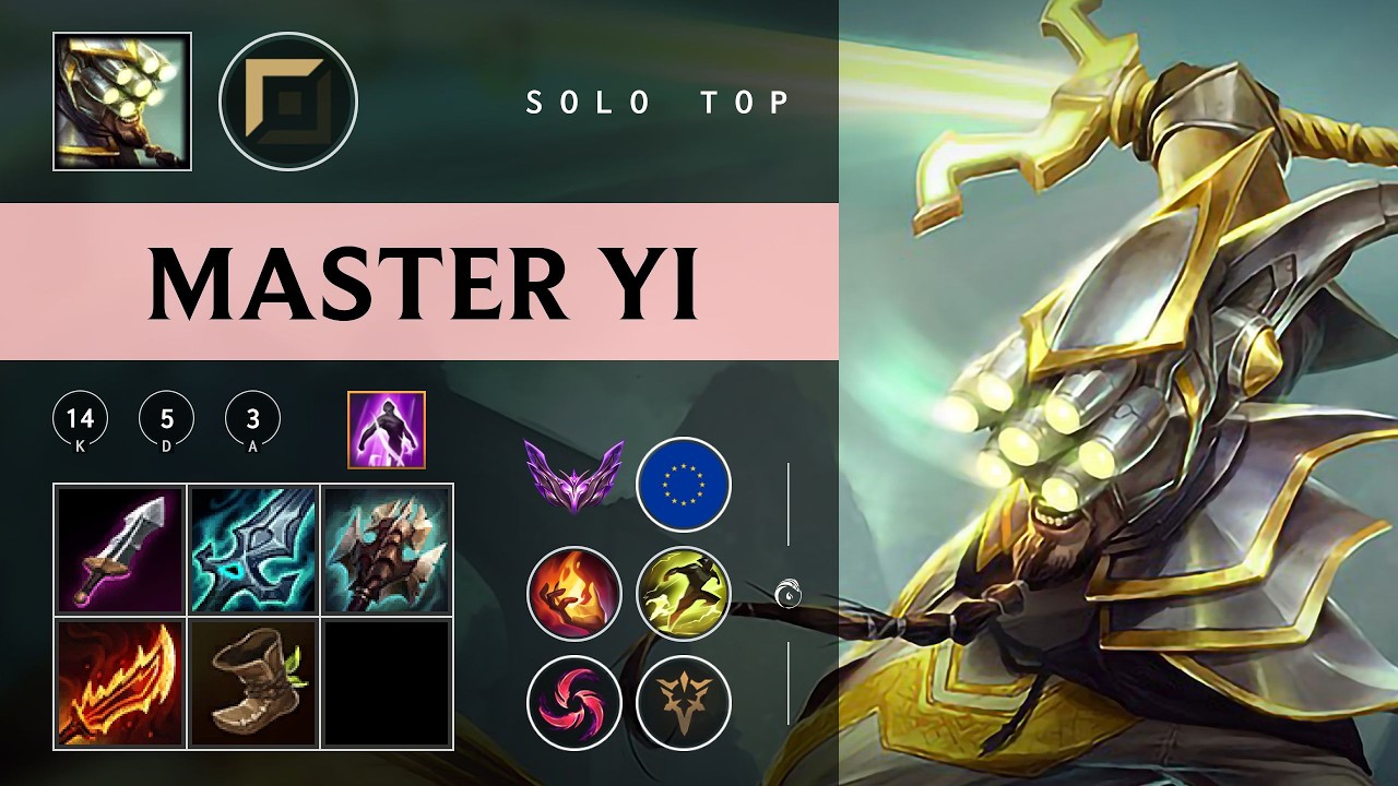 Master Yi Top vs K'Sante - EUW Master Patch 26.04