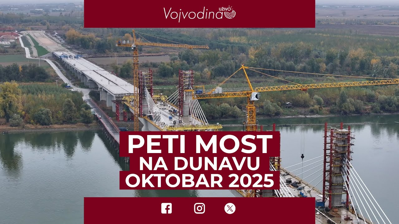Fruškogorski koridor:  Peti novosadski most preko Dunava/Oktobar 2025