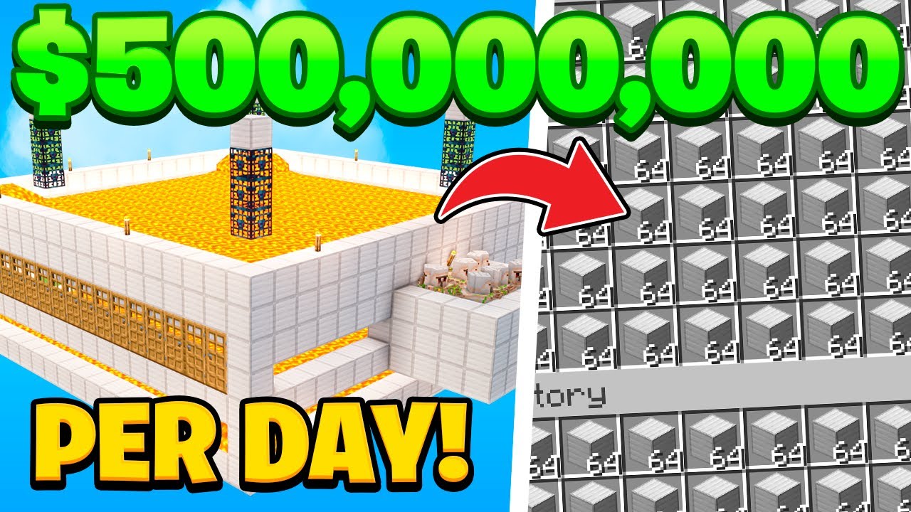 HOW I STARTED MAKING MILLIONS OF DOLLARS ON MINECRAFT OP SKYBLOCK | TALONMC
