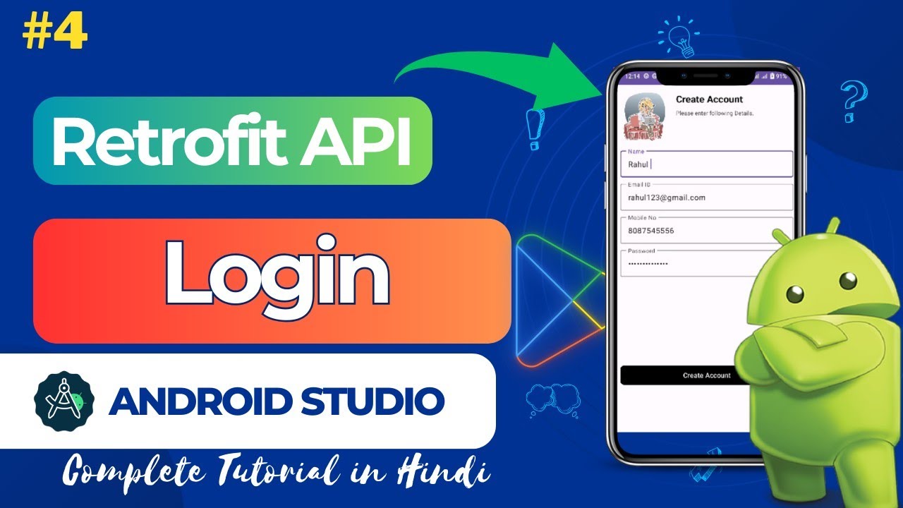 Android Database Tutorial: How to Make Login System in Android App using Retrofit and API