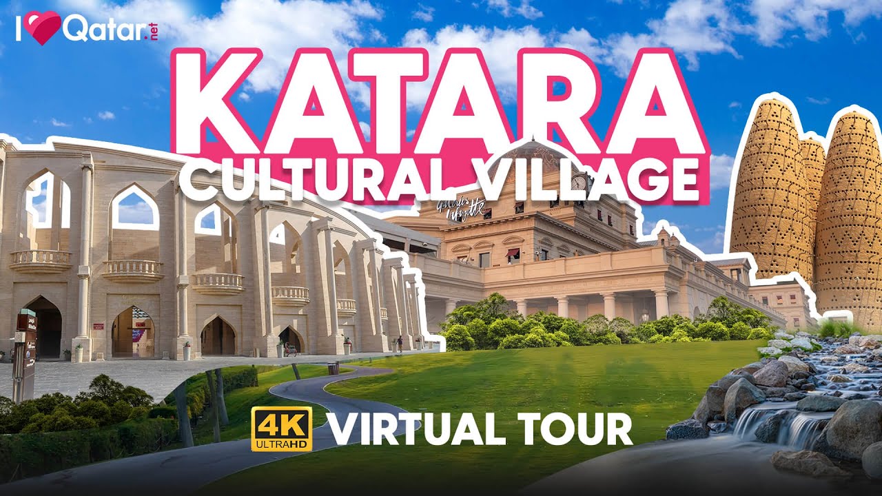 Katara Cultural Village | 4K Walking Tour Doha, Qatar