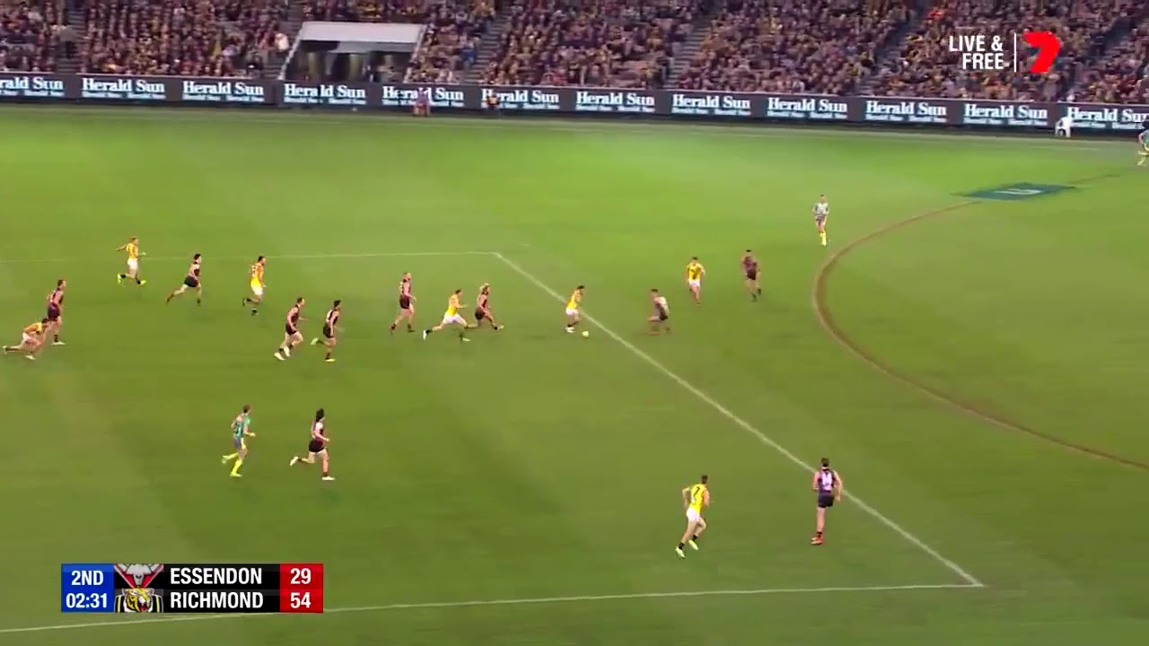 Shane Edwards toe-pokes to Josh Caddy for a 50m goal