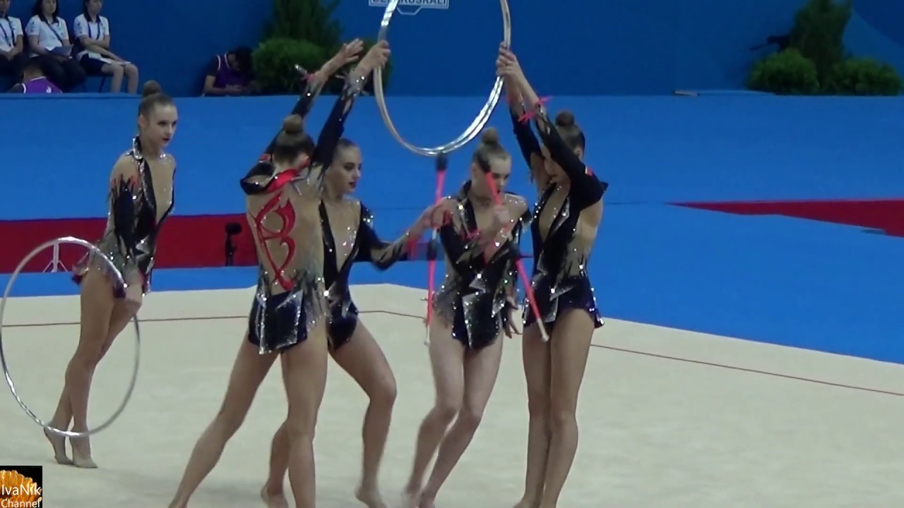 TEAM BELARUS 3 Hoops 4 Clubs RHYTHTMIC GYMNASTICS II European Games 2019 MINSK