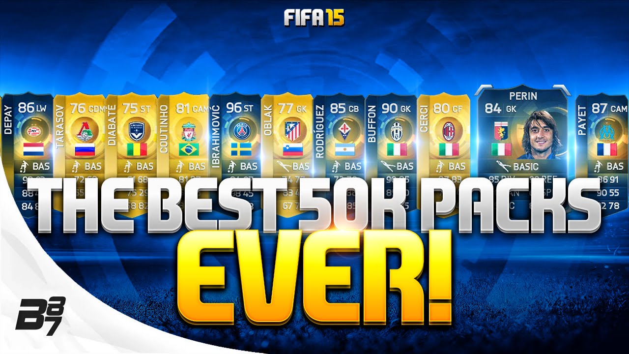 THE BEST 50K PACKS EVER! 4 TOTS IN ONE PACK! | FIFA 15