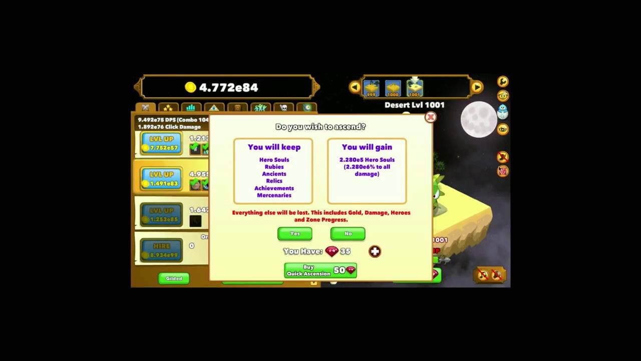 Clicker Heroes : How to Ascend