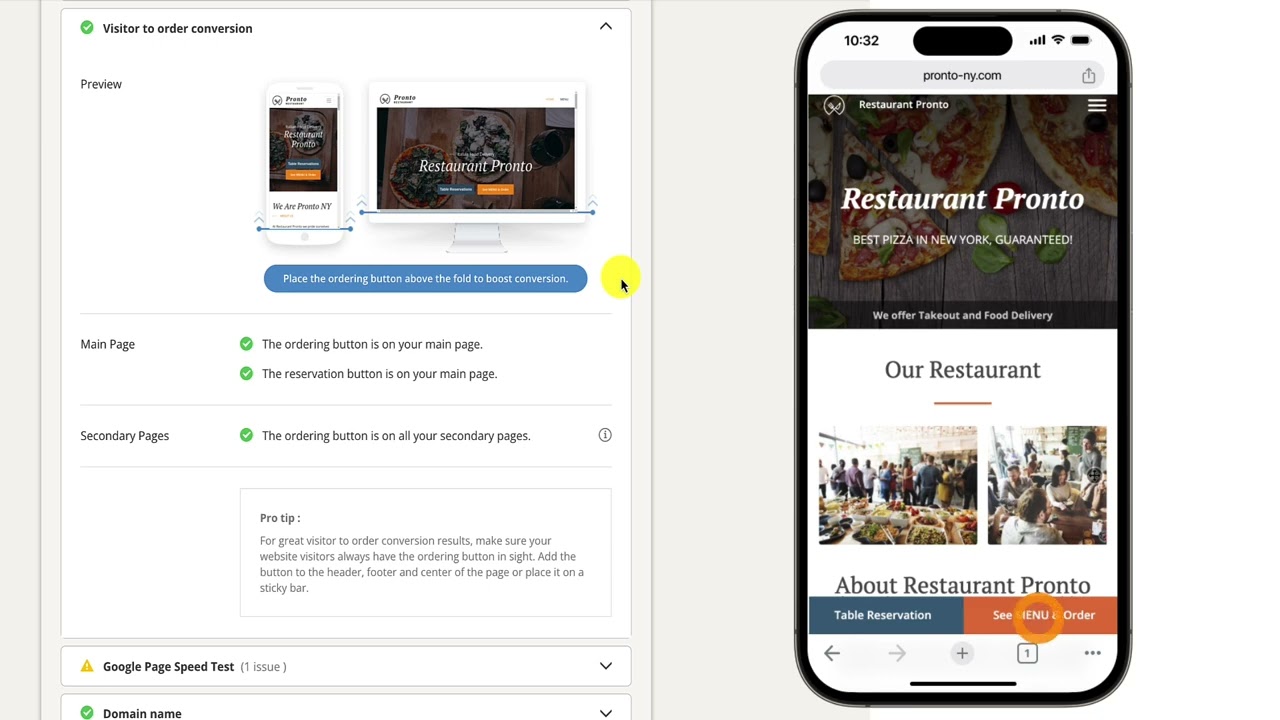 How restaurant owners can use a website analysis tool to improve their website