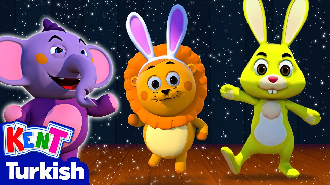 Bunny Hop Şarkısı | Çocuklar İçin Komik Hayvan Şarkıları | Kent Turkish