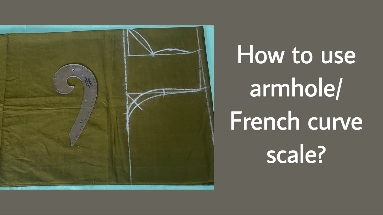How to mark armhole round & neck design perfectly with french curve scale?|How to use armhole curve?