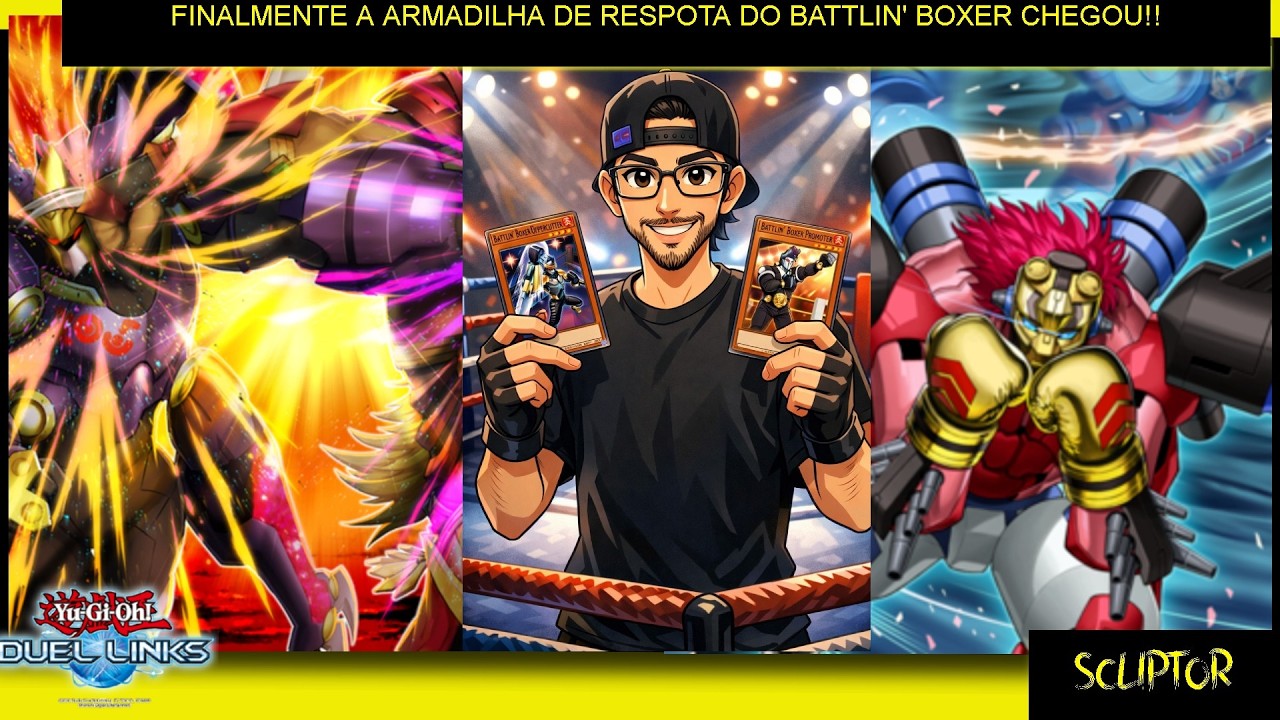 FINALMENTE A ARMADILHA DE RESPOTA DO BATTLIN' BOXER CHEGOU POREM NÃO MUDOU NADA!!(Yugioh Duel Links)