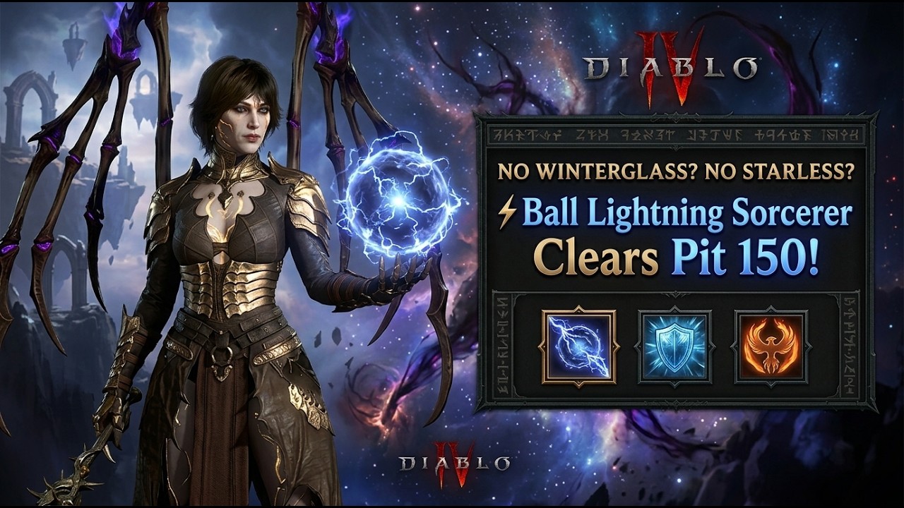 D4 - Pushing The Limits on Eternal! Ball Lightning Sorc Pit 150 Success (No Winterglass/No Starless)