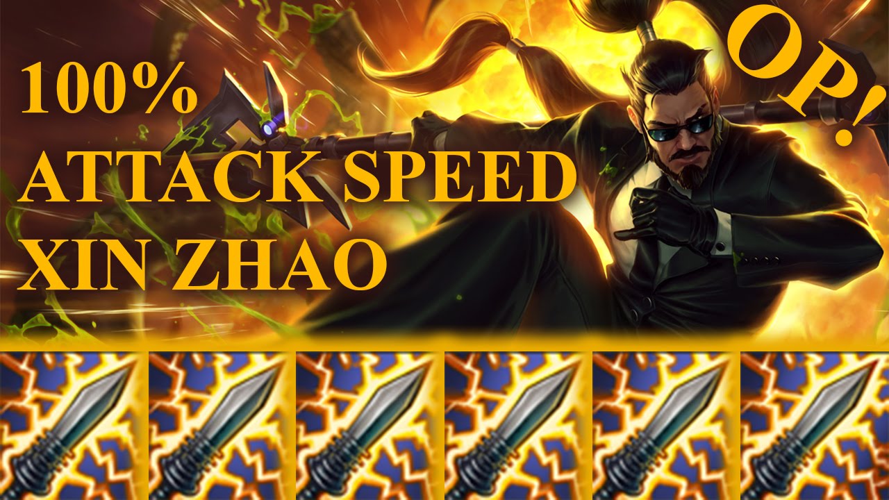 100% ATTACK SPEED XIN ZHAO | League of Legends