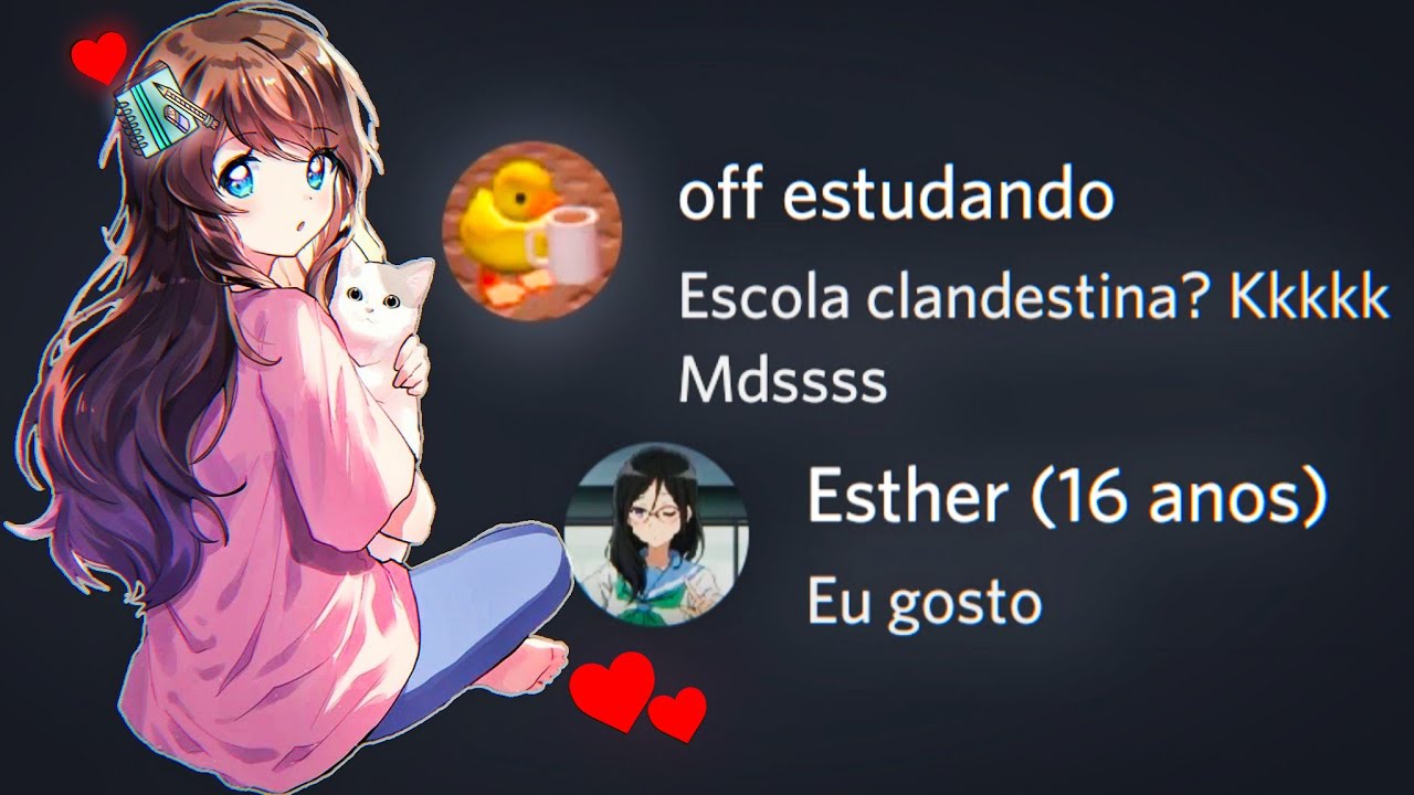 VIREI UMA GAROTA NERD NO DISCORD 💕📝
