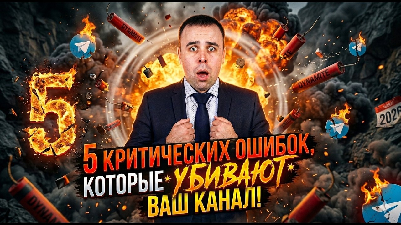 5 ошибок которые убивают ваш Telegram канал в 2026!