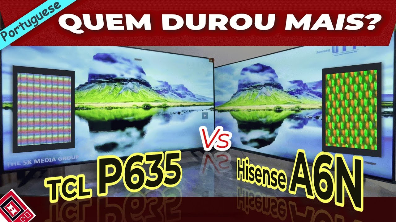 Hisense A6N vs TCL P635 - Melhor TV 4K Económica