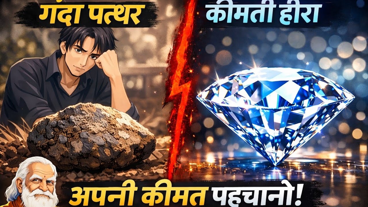 अपनी कीमत पहचानो | गंदे पत्थर की सच्चाई (Life Changing Story)