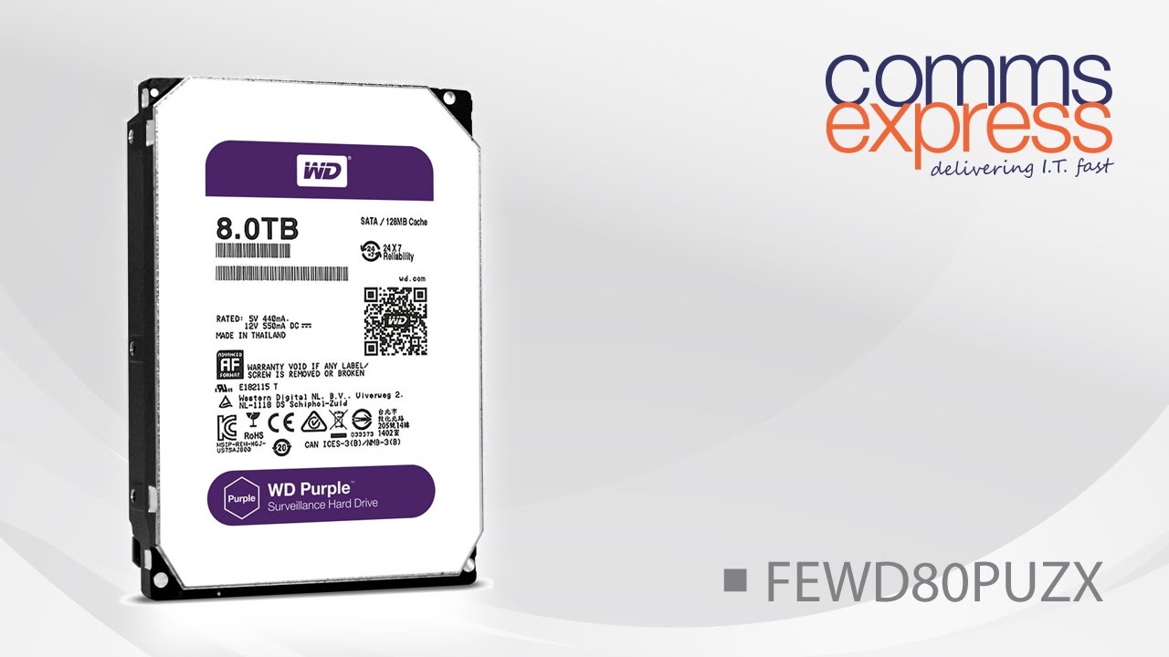 Western Digital Purple 8TB Internal Hard Drives