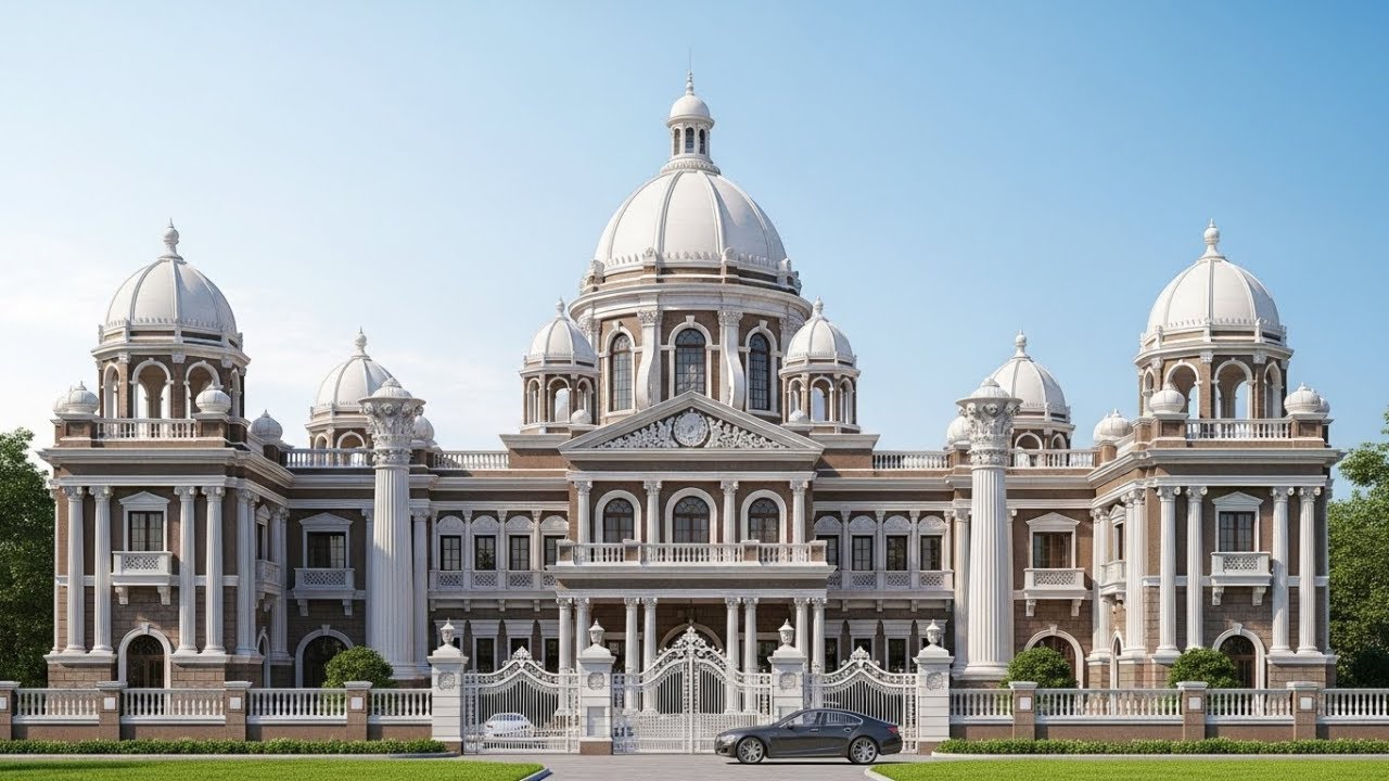 Brown + White Royal Palace – A Cinematic Journey of Luxury & Elegance