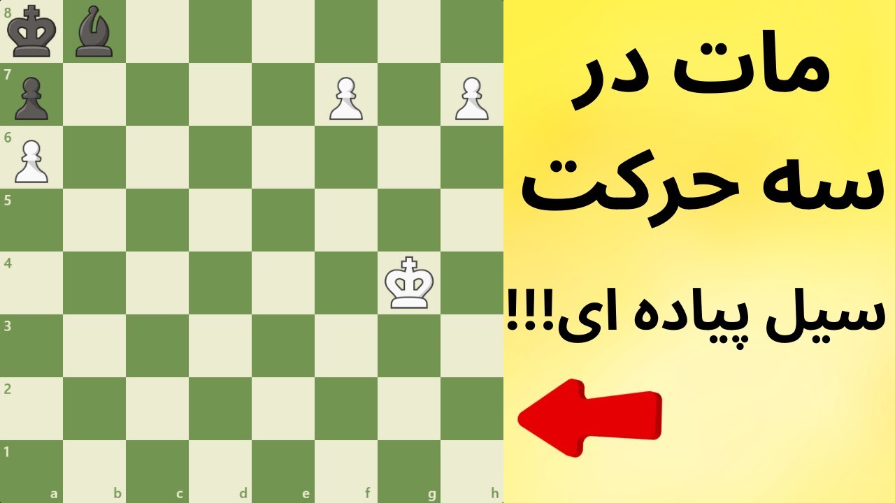!!!مات در سه حرکت،،، سیل پیاده ای l White Mates In 3, Pawn Flood