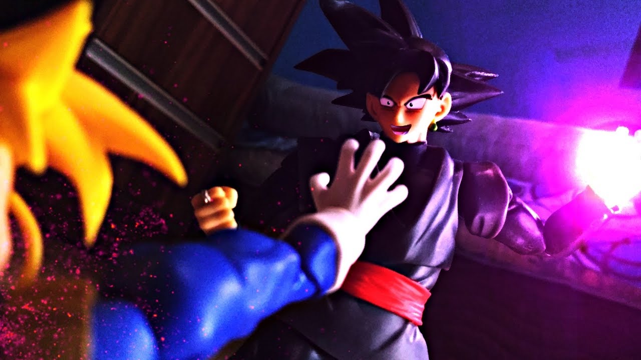 Dragon Ball Super Stop Motion - Goku Black VS Trunks SSJ (PART. 1)
