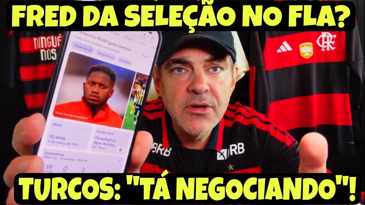 EXCLUSIVO! FRED NEGOCIANDO COM O FLAMENGO? SAIBA A VERDADE! BRABO! CEBOLINHA INJUSTIÇADO NO MENGÃO?