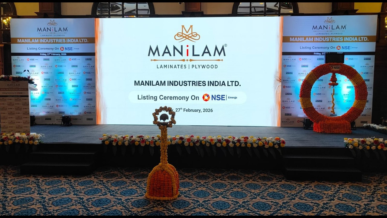 Listing ceremony of Manilam Industries India Limited
