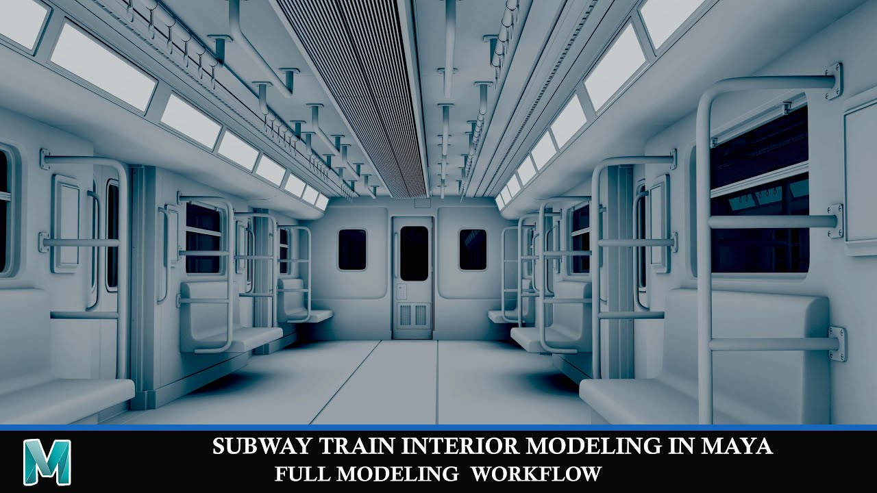 Create a Subway Train Interior in Maya