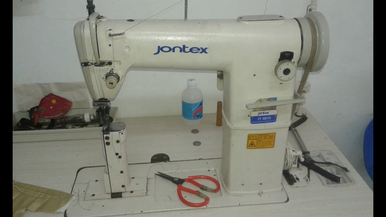 Jontex JT 6810 como bajar los dientes maquina de coser poste sewing machine
