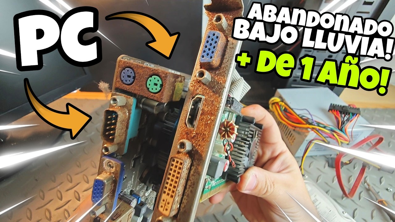 🔥 PC ABANDONADO bajo LLUVIA más de 1 AÑO!!! DESTRUÍDO! 👈🏻😵