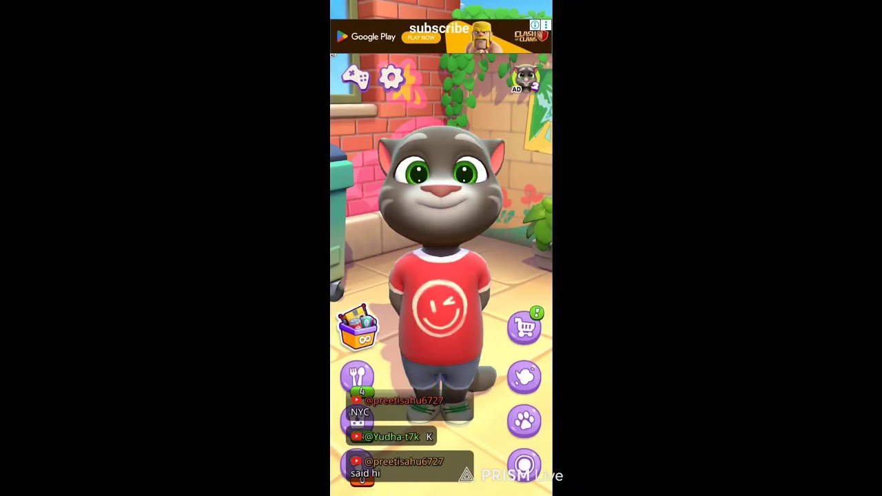 Talking Tom live 😱#shorts#talkingtomlive#talkingtom#talking Tom live