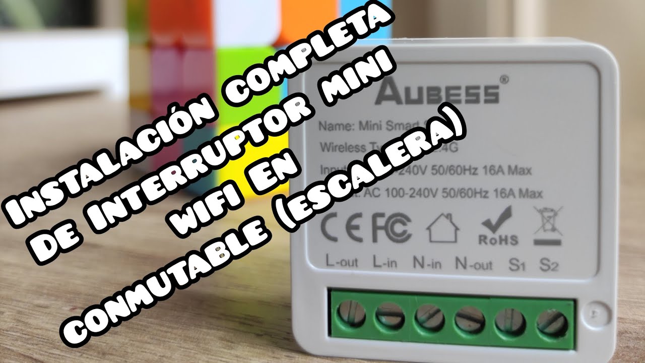 cómo instalar un interruptor mini wifi en escaleras o conmutables