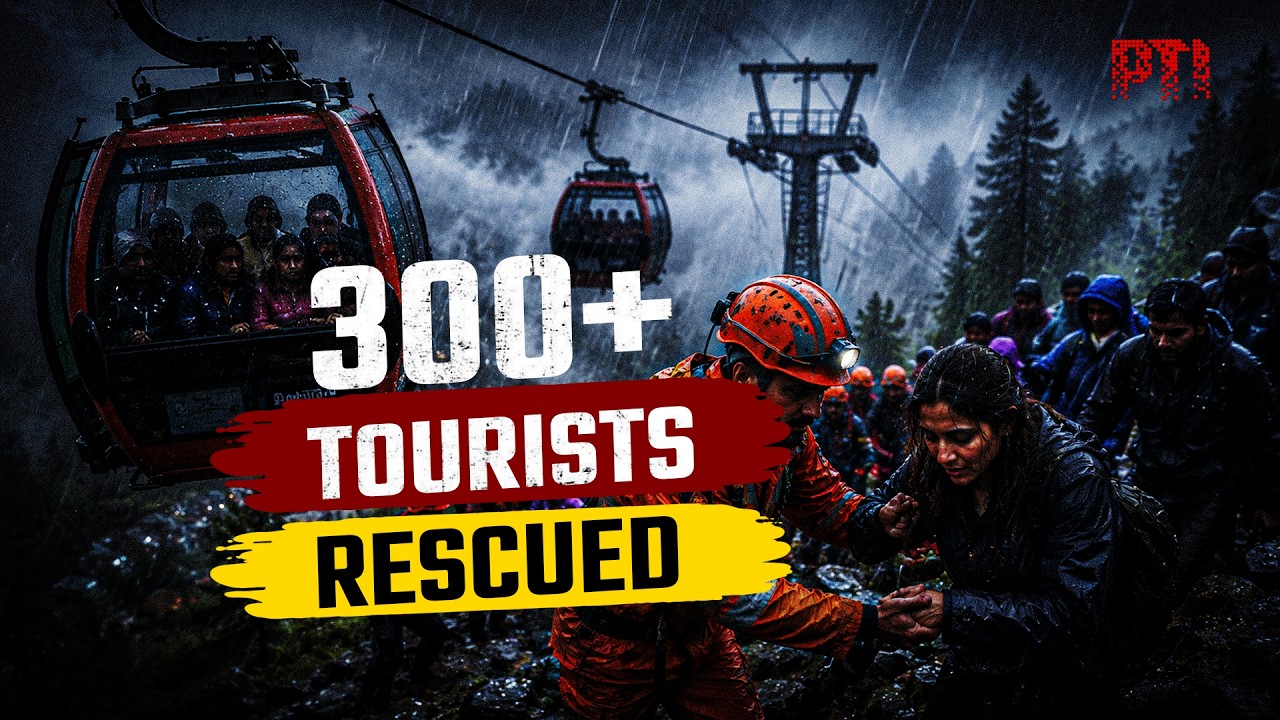 300+ tourists rescued after Gulmarg Gondola malfunctions amid heavy rain