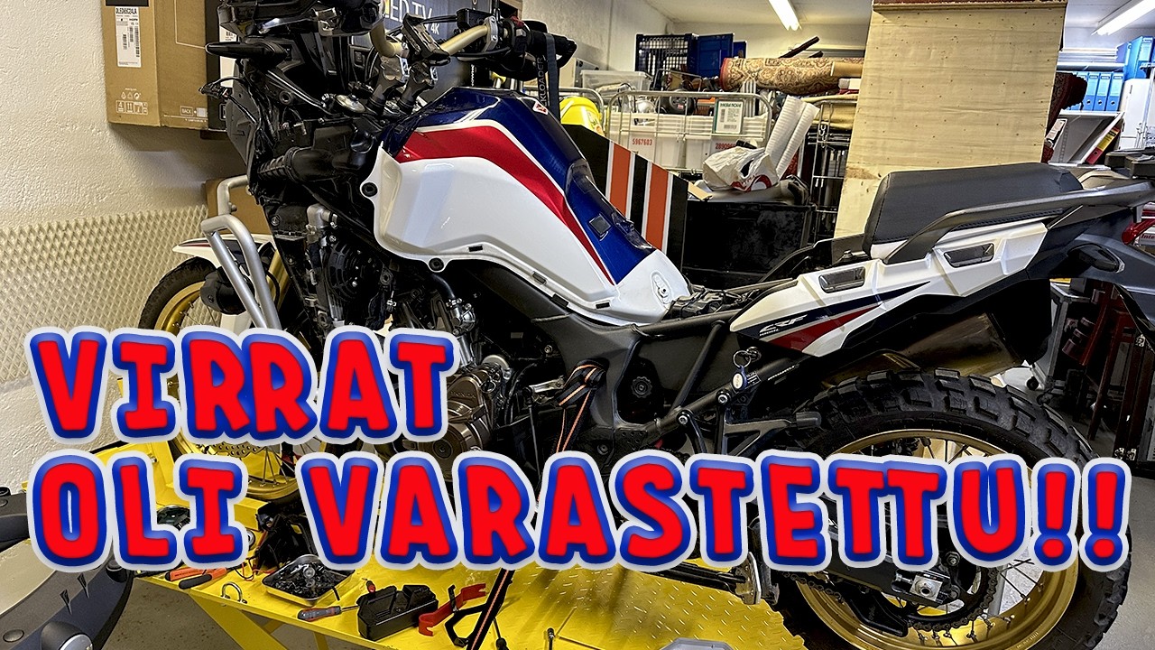 Honda Africa Twin - Navin sähköt irti katteen alta