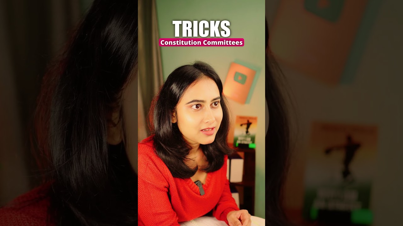 CONSTITUTION COMMITTEES TRICK! 🤯 Never Forget Chairmen Names         #viral  #polity  #tricks