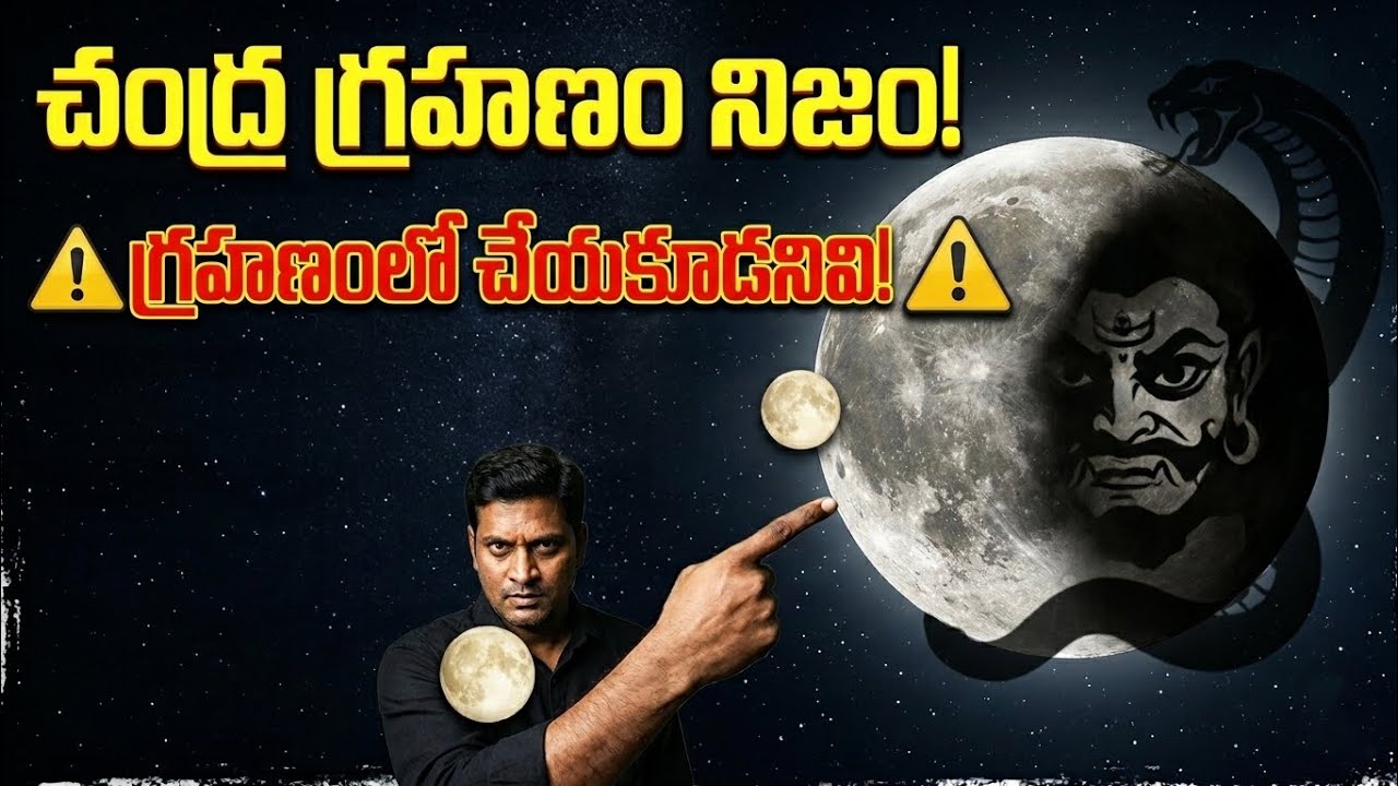 చంద్ర గ్రహణం అసలు నిజం ఏమిటి? | పురాణాలు & వేదాల్లో ఉన్న సత్యం | Chandra Grahanam Telugu