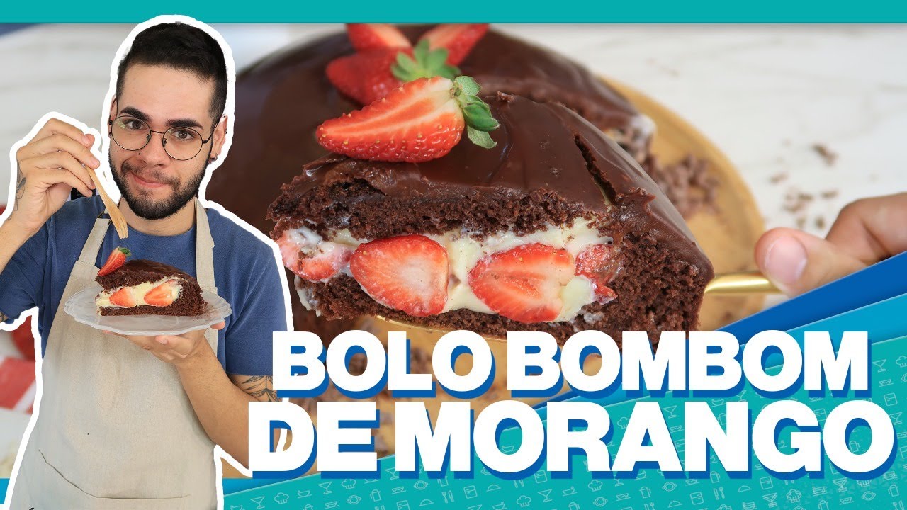 O MELHOR BOLO BOMBOM DE MORANGO DO MUNDO | SIMPLESMENTE DELICIOSO