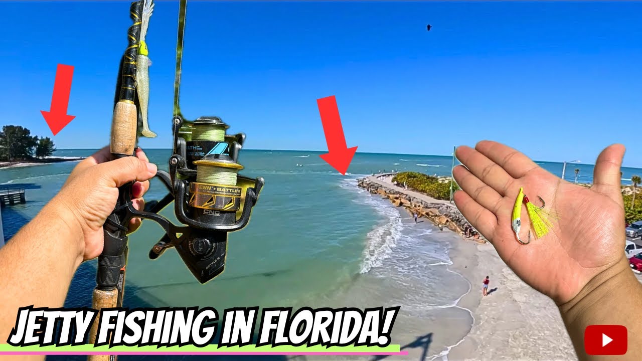 Fishing JETTYS in FLORIDA For Whatever Bites! (Saltwater Fishing in St Pete)