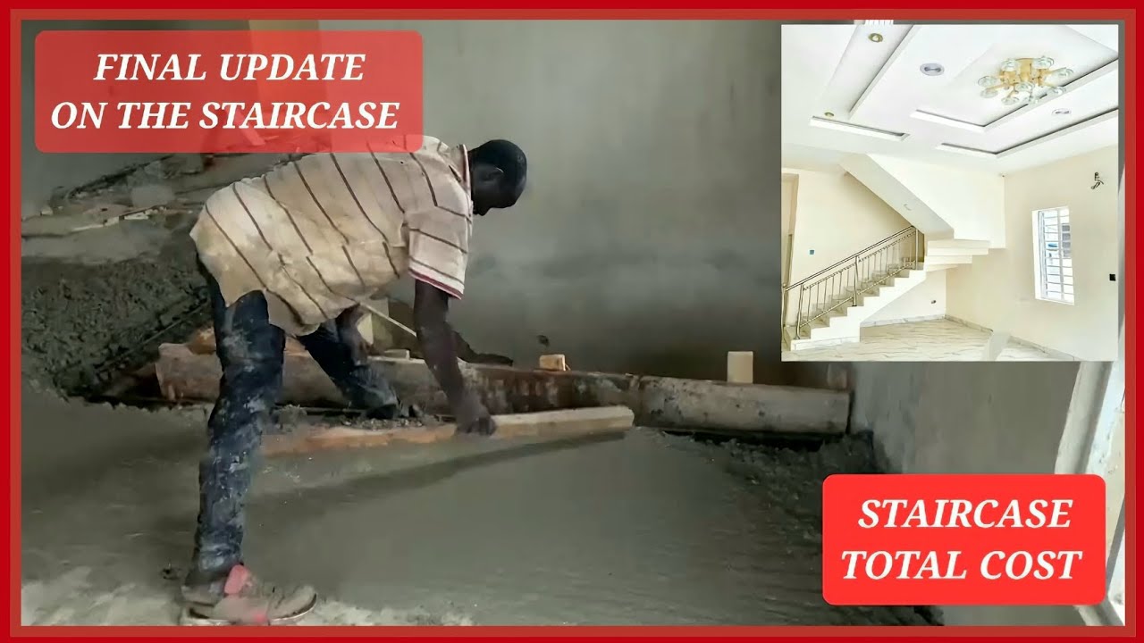 Building in Kumasi, Ghana || STAIRCASE | Cost of Materials