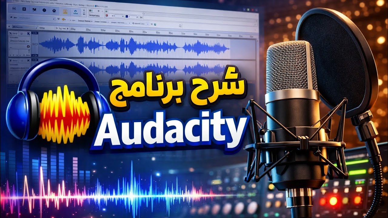 شرح برنامج Audacity لتسجيل و تعديل الصوت على الكمبيوتر | أقوى برنامج صوت مجاني