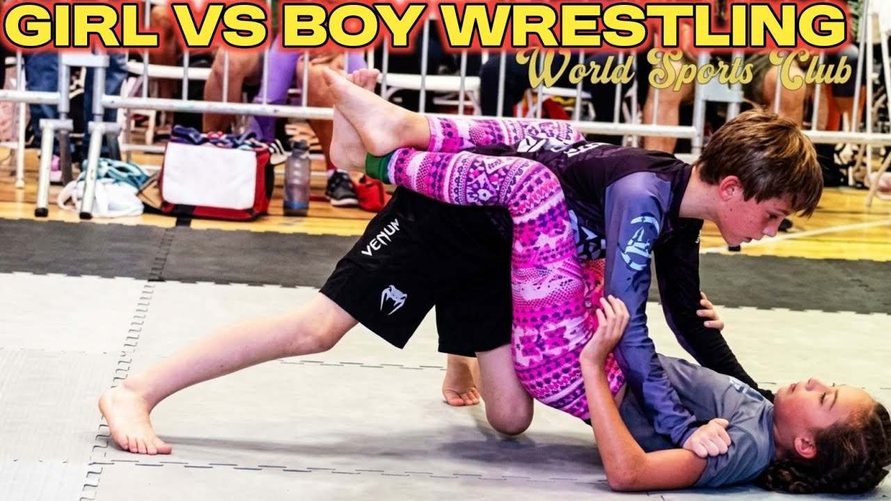 Girl vs boy Wrestling || Mixed Wrestling Match || World Sports Club ||