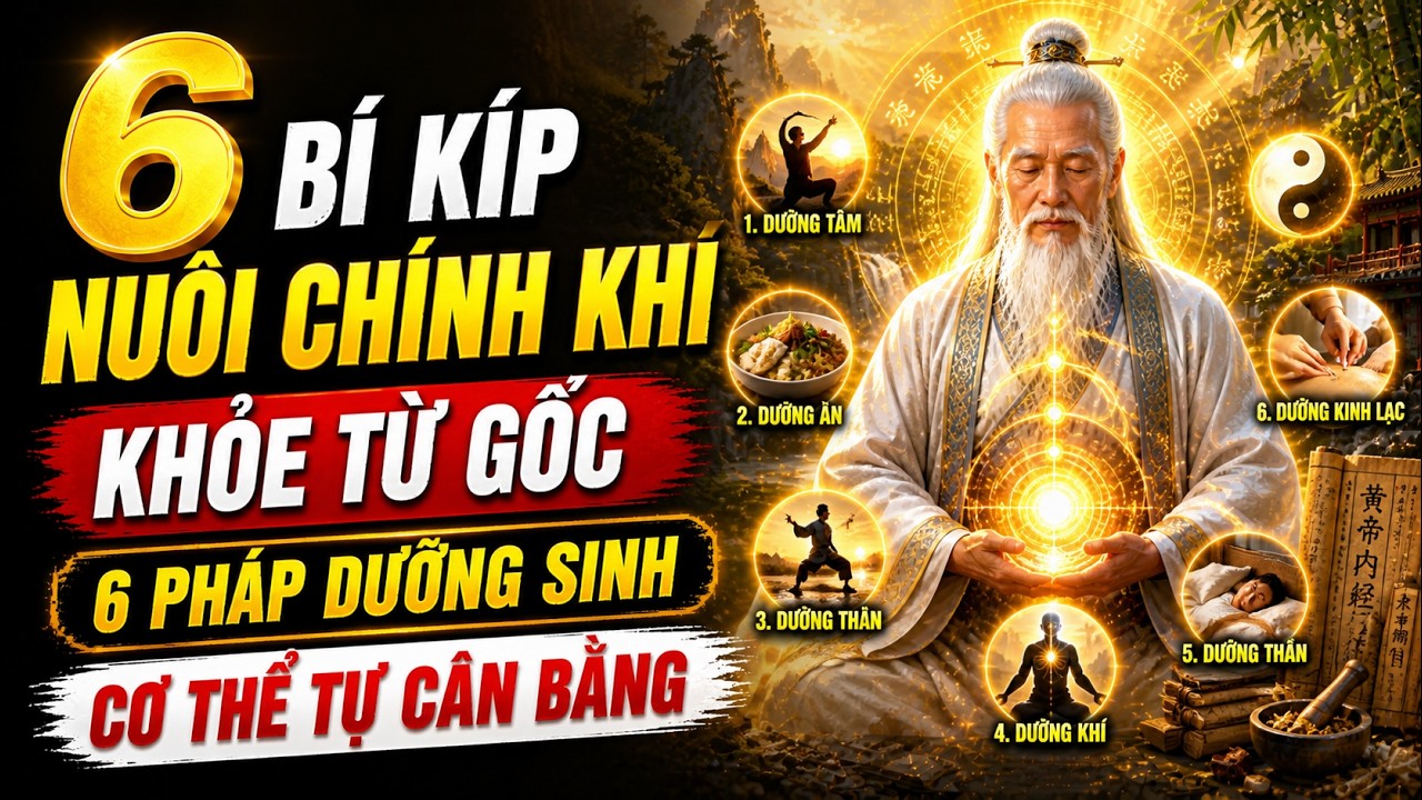 6 BÍ KÍP NUÔI CHÍNH KHÍ CƠ THỂ TỰ CHỮA LÀNH Bách bệnh không sinh | Con đường sống khỏe từ gốc