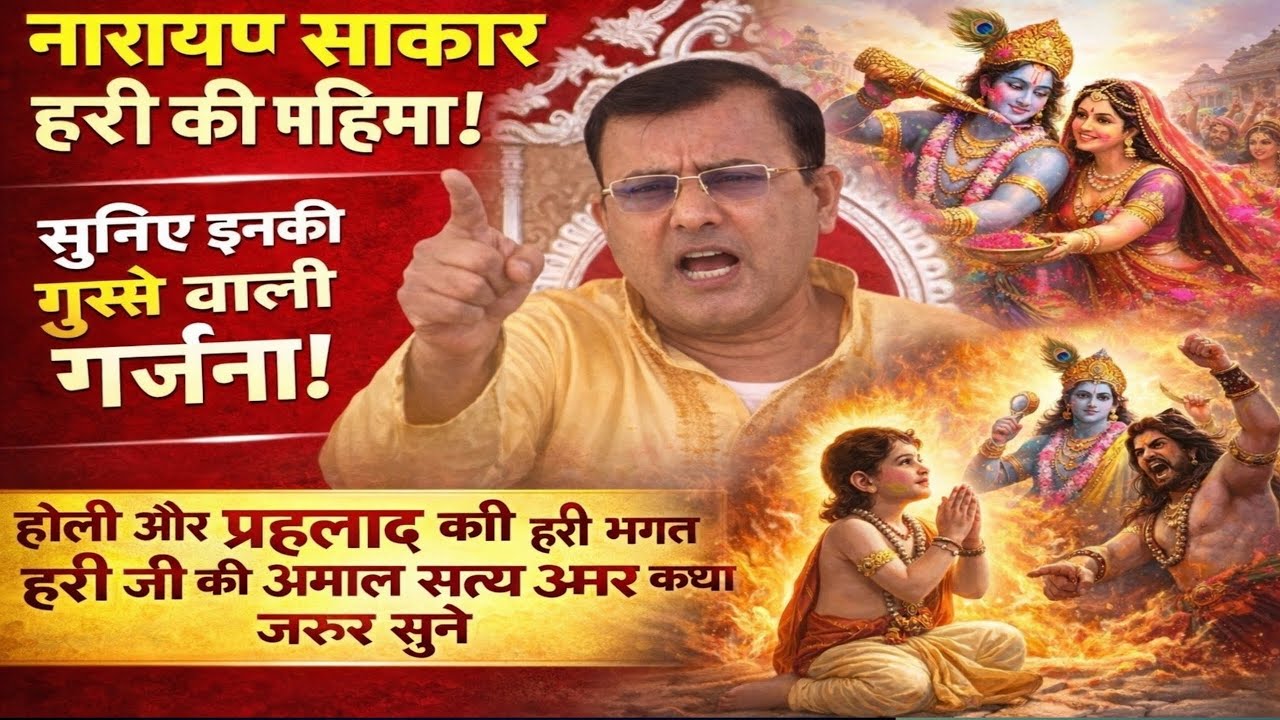 होली और प्रहलाद की हरि भगत हरि जी की कमाल सात अमर कथा जरूर सुने हरि जी की अमृतवाणी 📢