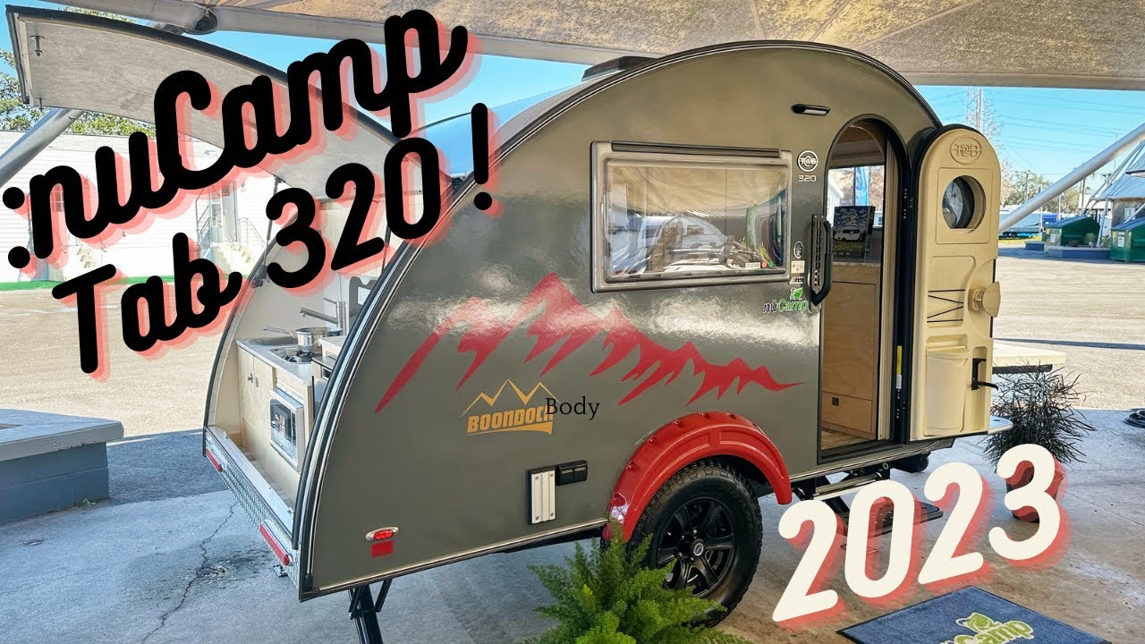 2023 :nuCamp Tab 320 - Teardrop Trailer with Wet Bath and Kitchen