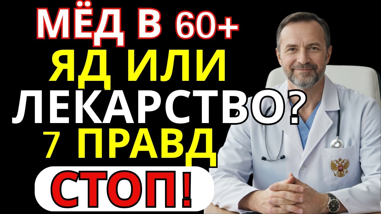 Мёд после 60 — ЯД или ЛЕКАРСТВО? 7 правд, о которых молчат врачи | СОВЕТ ВРАЧА