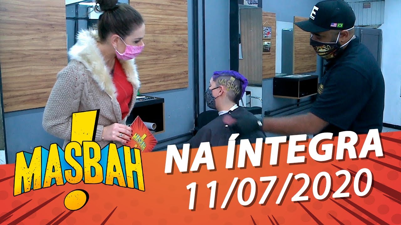 Brunna Colossi aprende a fazer arte no cabelo (e muito +) - Masbah! - 11/07/2020 - programa completo