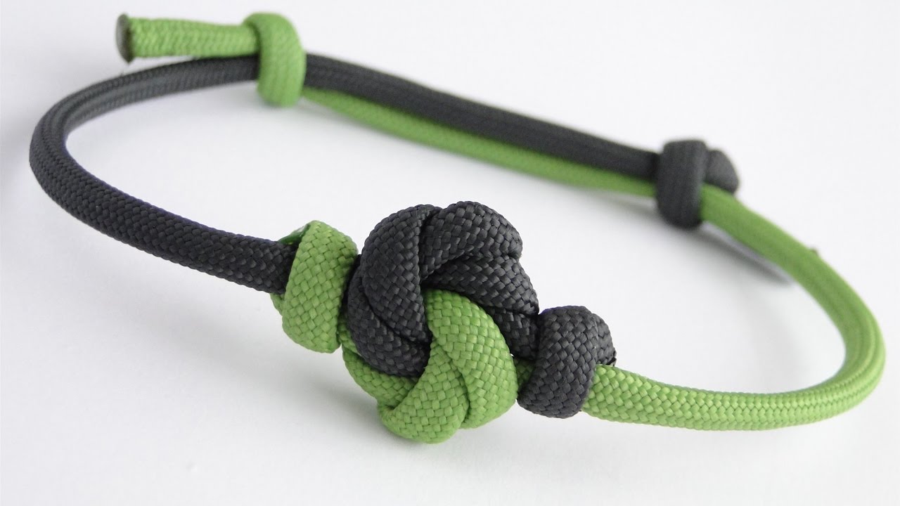 How to Make a Mandala Knot Paracord Sliding Knot Friendship Bracelet Tutorial